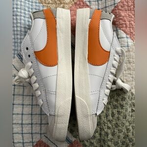 Nike White and Orange Sneakers